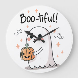 Reloj de pared de Halloween fantasma bo-nito