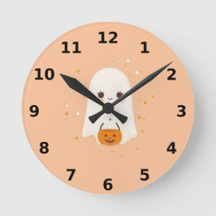 Reloj de pared de Halloween fantasma lindo - Decor