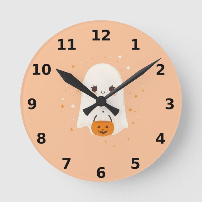 Reloj de pared de Halloween fantasma lindo - Decor (Anverso)