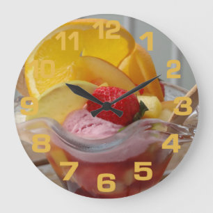 Reloj de pared de helados Sundae