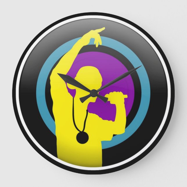 Reloj de pared de hip hop (Anverso)