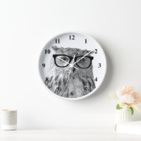 Reloj de pared de Hipster | Oveja geeky con gafas