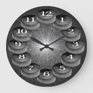 Reloj de pared de hockey