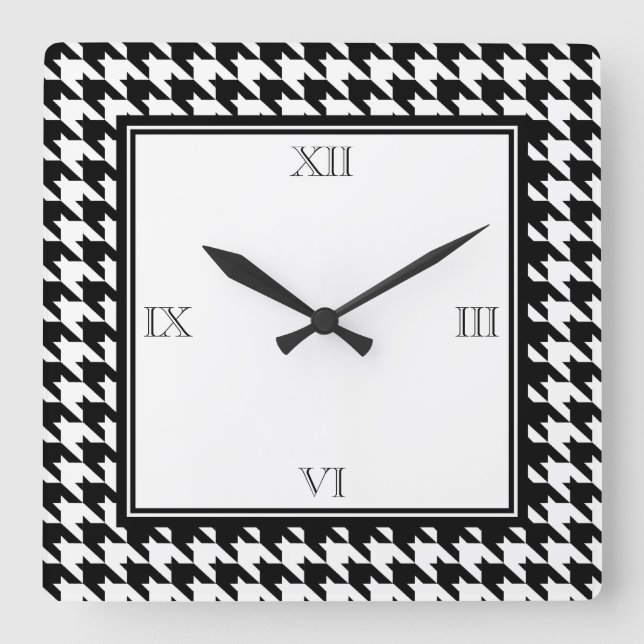 Reloj de pared de Houndstooth (Anverso)