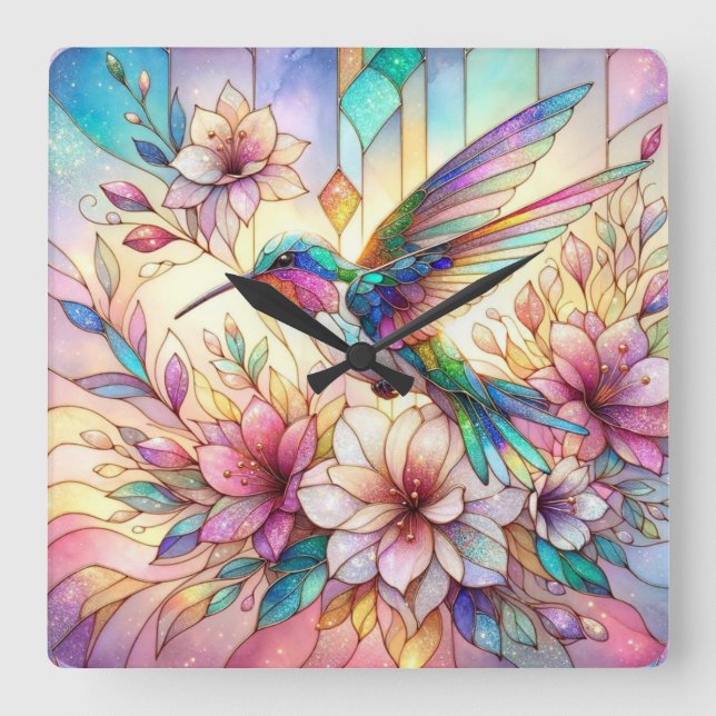 Reloj de pared de Hummingbird (Anverso)