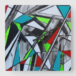 Reloj de pared de humo y espejos