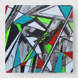 Reloj de pared de humo y espejos