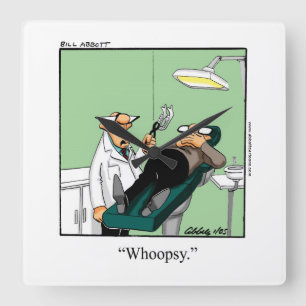 Reloj de pared de humor médico