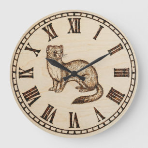 Reloj de pared de hurón - Encanto juguetón y calid