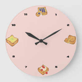 Reloj de pared de Ilustracion de alimentos