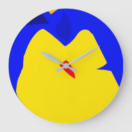 Reloj de pared de ilustracion en forma de fruta