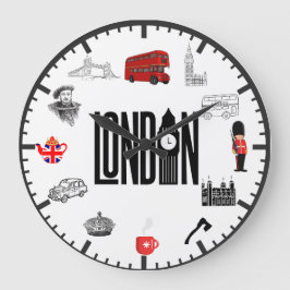 Reloj de pared de imágenes de Londres