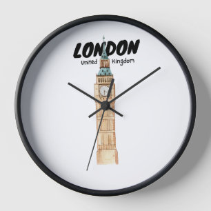 Reloj de pared de imágenes de Londres