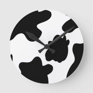 Reloj de pared de impresión de vaca