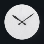 Reloj de pared de impresión digital de madera blan<br><div class="desc">Reloj de pared de impresión digital de madera blanca y rústica por Gerson Ramos.</div>