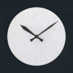 Reloj de pared de impresión digital de madera blan<br><div class="desc">Reloj de pared de impresión digital de madera blanca y rústica por Gerson Ramos.</div>