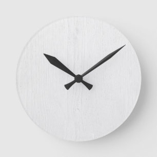 Reloj de pared de impresión digital de madera rúst