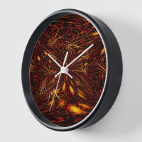 Reloj de pared de incendios de plasma