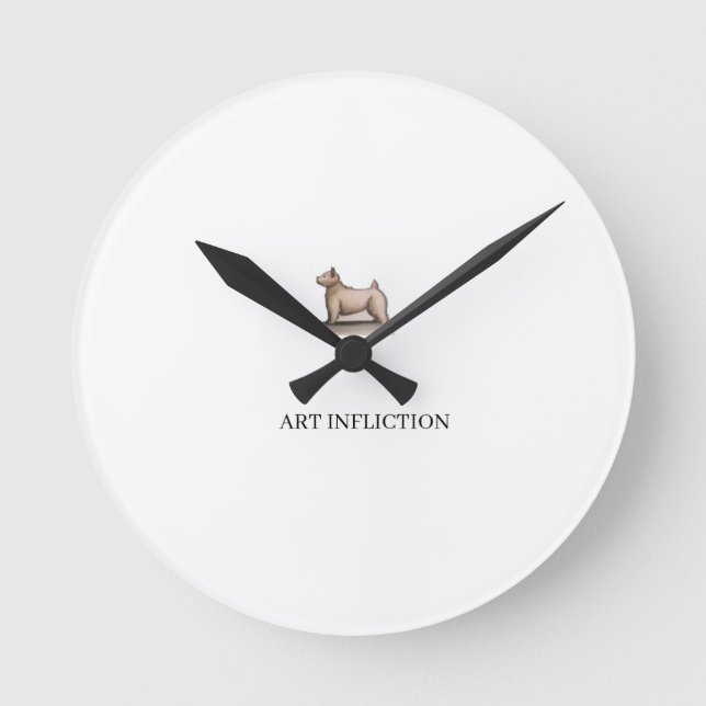Reloj de pared de inflado de arte (Anverso)