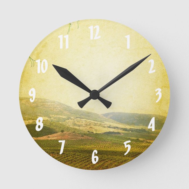 Reloj de pared de invierno italiano rural (Anverso)
