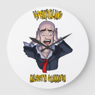 Reloj de pared de iSpeakItaliano