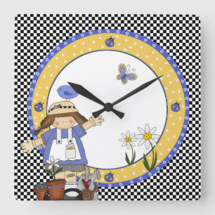 Reloj de pared de jardincito