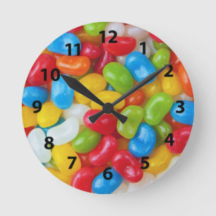 Reloj de pared de Jelly Bean