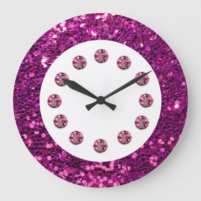 Reloj de pared de jewel Bling (Anverso)