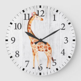 Reloj de pared de jirafa linda