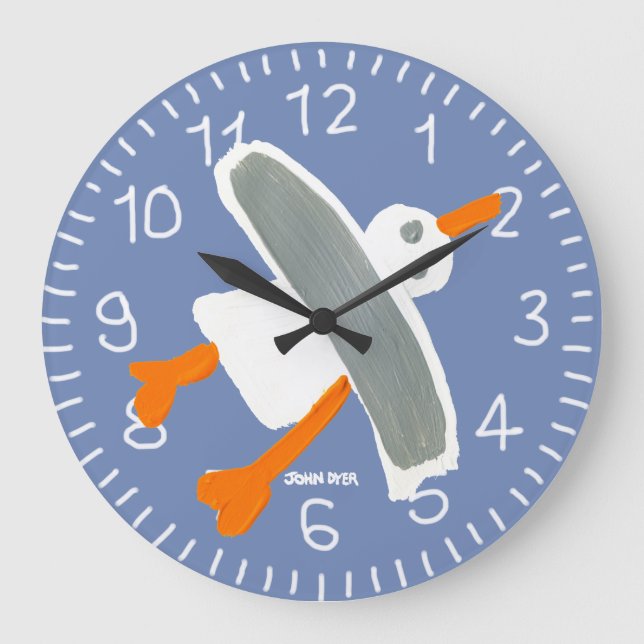 Reloj de pared de John Dyer Seagull (Anverso)