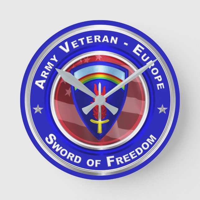 Reloj de pared de Keepsake para veteranos del ejér (Anverso)