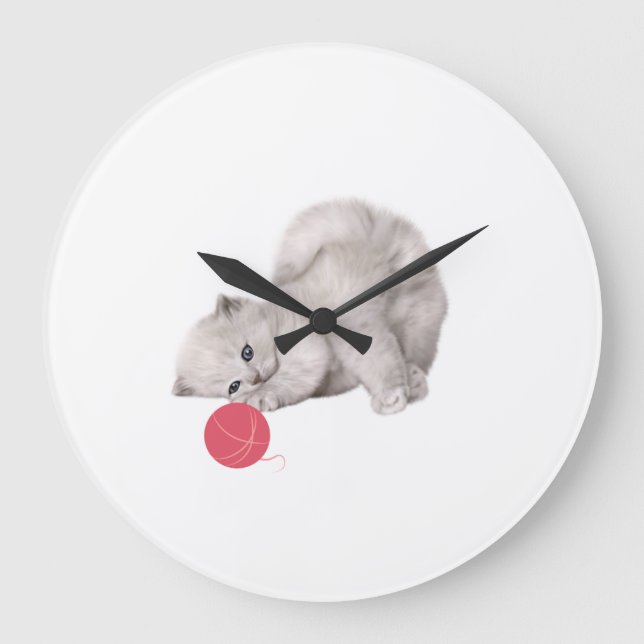 Reloj de pared de Kitten (Anverso)