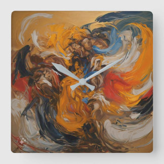 Reloj de pared de Koonig, marco de madera negra re