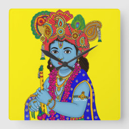 Reloj de pared de Krishna niño