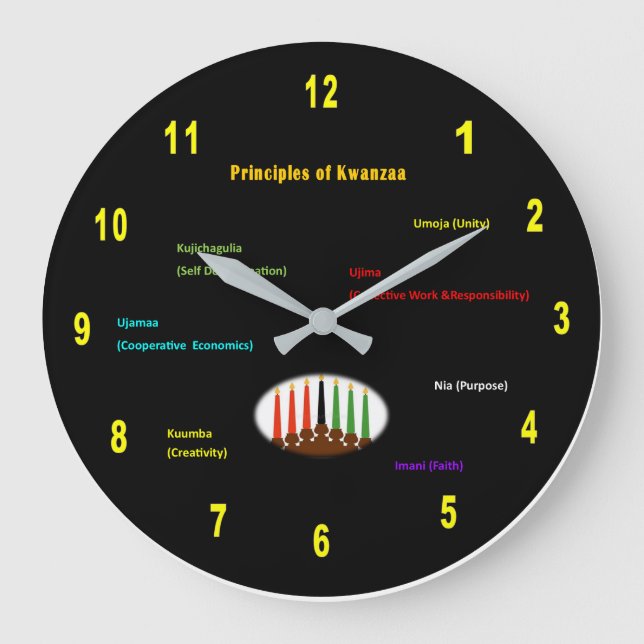Reloj de pared de Kwanzaa (Anverso)