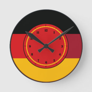 Reloj de pared de la bandera de Alemania
