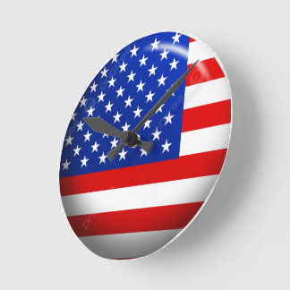 reloj de pared de la bandera de Estados Unidos