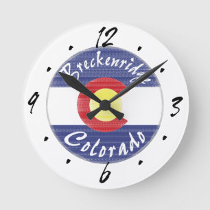 Reloj de pared de la bandera del círculo de Brecke