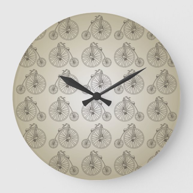 Reloj de pared de la bicicleta del comino del (Anverso)