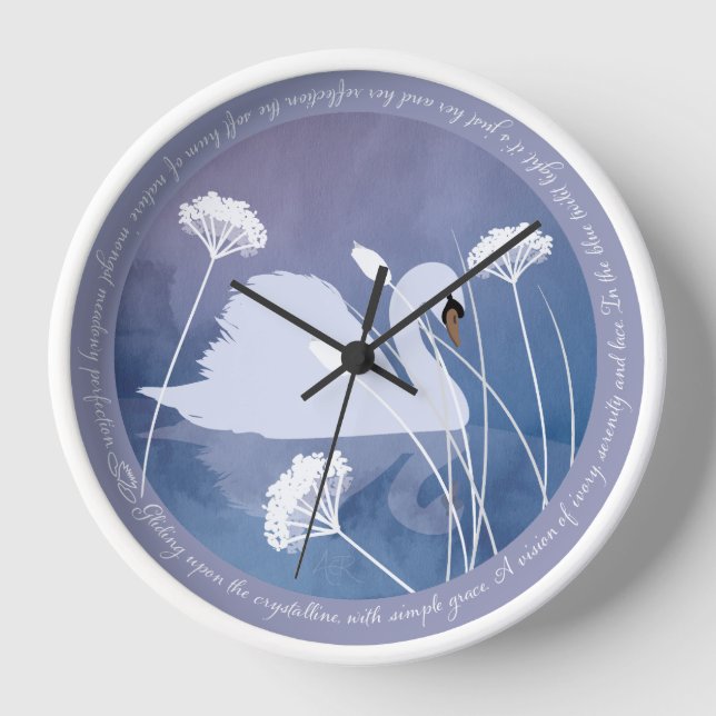 Reloj de pared de la canción de Swan (Anverso)