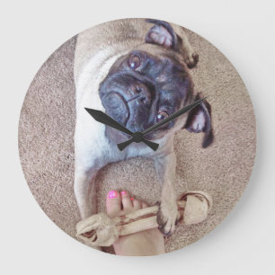 Reloj de pared de la cara de la taza