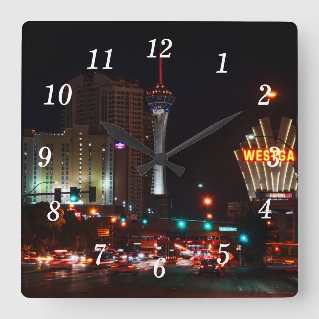Reloj de pared de la carretera de Las Vegas Paradi (Anverso)