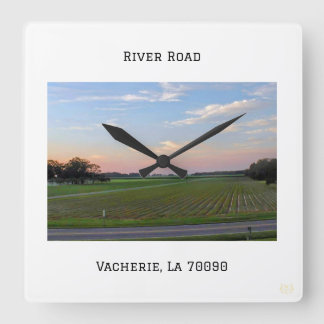 Reloj de pared de la carretera del río
