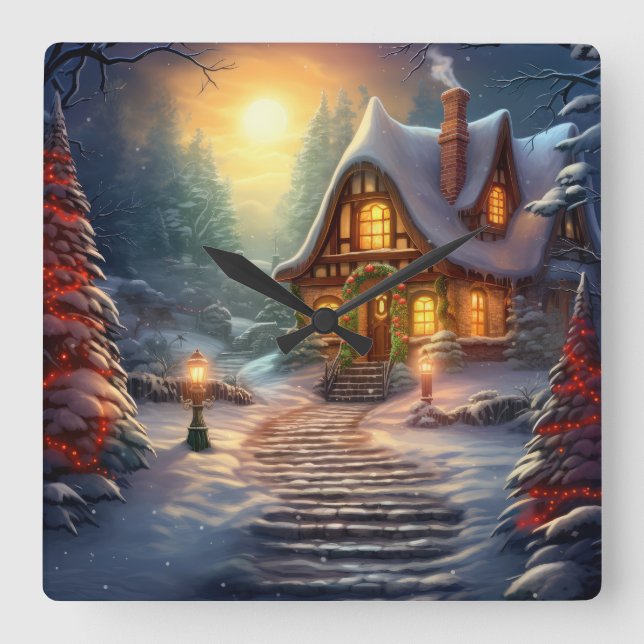 Reloj de pared de la casa de los navidades (Anverso)