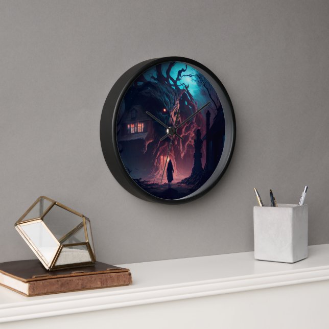 Reloj de pared de la casa del horror (Oficina)