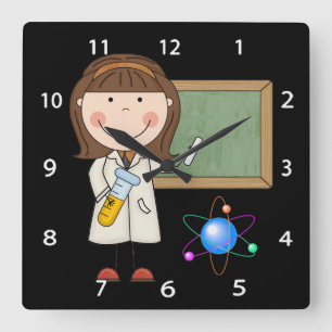Reloj de pared de la ciencia