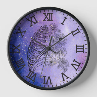 Reloj de pared de la cinta esquelética de galaxia