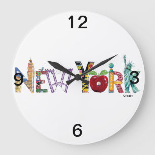 Reloj de pared de la ciudad de Nueva York
