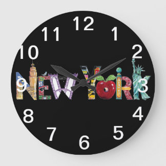 Reloj de pared de la ciudad de Nueva York