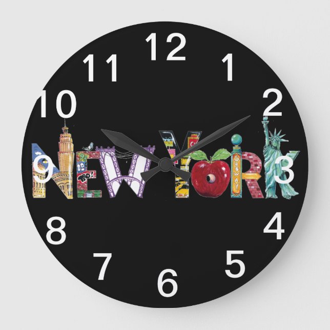 Reloj de pared de la ciudad de Nueva York (Anverso)